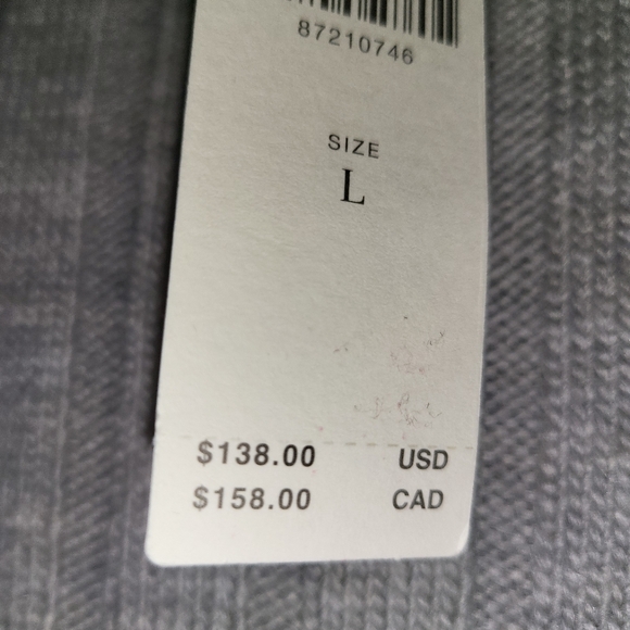 NWT Grey Anthropologie Ribbed Knit Sweater Dress Size Large Retail $138.00 🩶 - Picture 8 of 15
